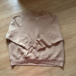 Nike Oversized Tan Crewneck